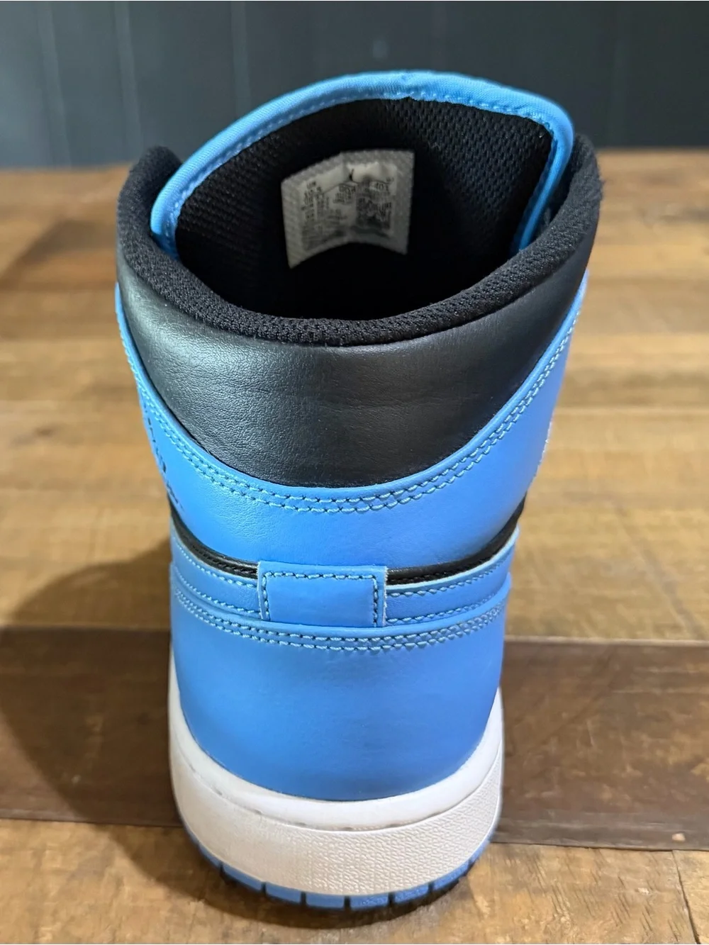 Jordan 1 Mid Blue and Black Men’s Sneakers